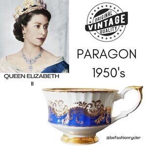 Vintage  1950s PARAGON Fine Bone China Cup with Gold Hidden Rose for Her …